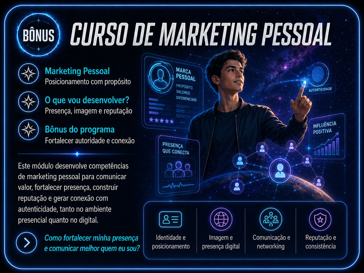 Curso de Marketing Pessoal: 3 aulas com certificado